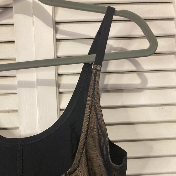 Jaclyn Smith Collections Black And Cream Lace Shapewear One Piece Size 2X - Picture 3 of 12